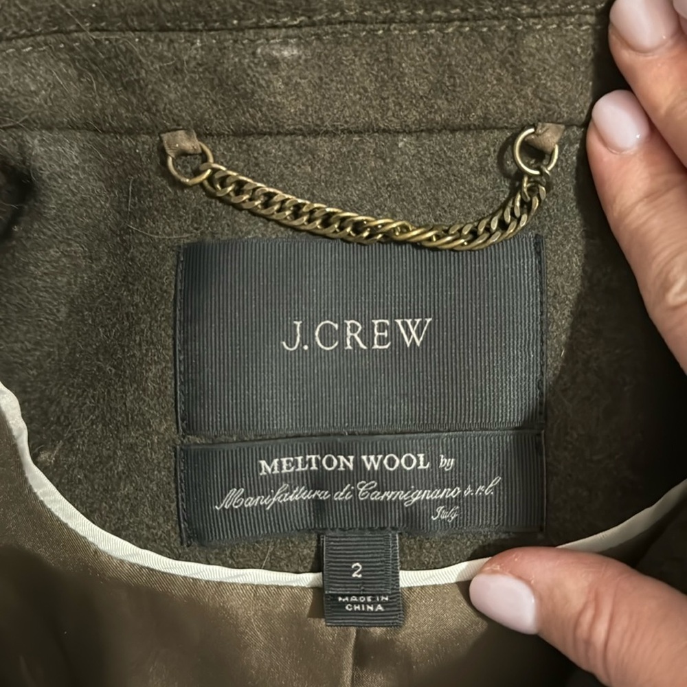 J. Crew Melton Wool Collection Toggle Coat In Italian Wool-Blend Melton View 2